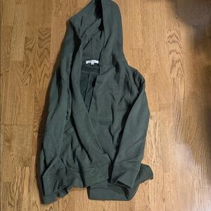 LOFT Olive Hooded Sweatshirt